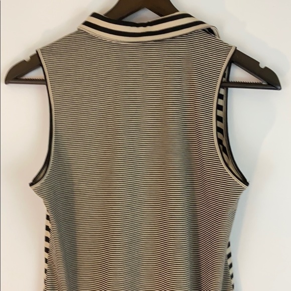 Retro-ology Women’s Black and Tan Striped Top Size Small - Picture 5 of 9